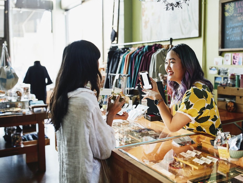 Happy Small Business Owner